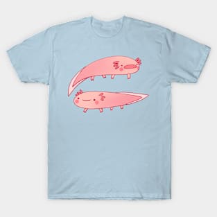 Cute axolotls illustration T-Shirt